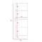 Tuhome Belleria Single Door Pantry with Four Interior Shelves, White ALB4447 - alternate 3